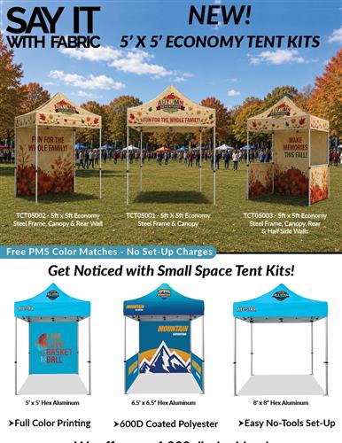 New Economy Small Space Tent Kits