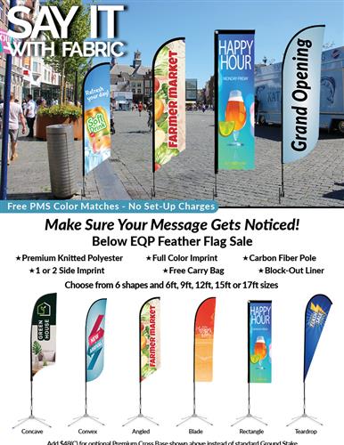 Get Noticed with Low Cost Full Color Feather Flags