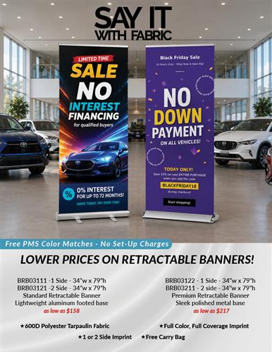 Get Noticed with Full Color Retractable Banners
