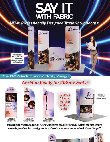 35 New Professionally Designed Trade Show Booth Kits from DMP