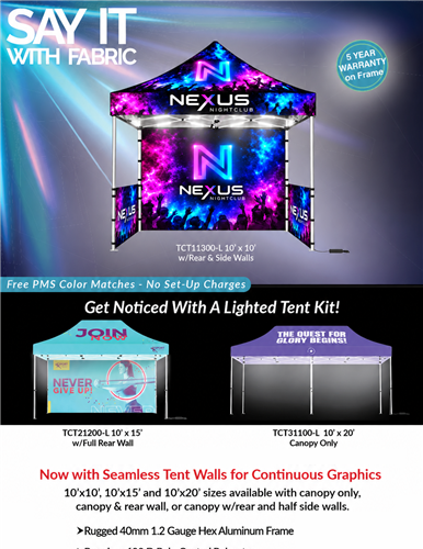 NEW Lighted Tent Kits