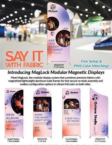 NEW MagLock Magnetic Fabric Displays