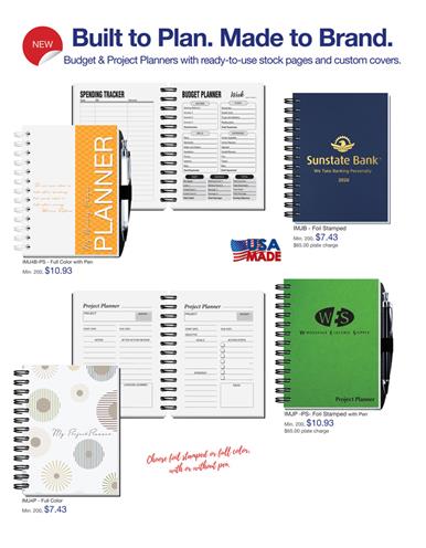 NEW Budget &amp; Project Planners That Plan, Brand, and Impress