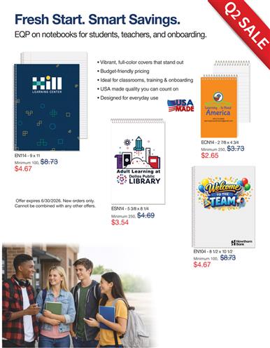 Q2 Notebook Sale: Bold Branding, Better Value