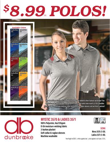 Closeout Special on Polos!
