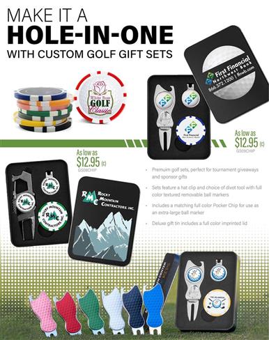 Full Color Golf Gift Sets
