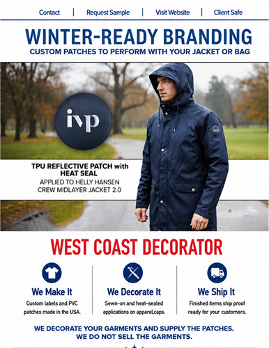 ❄️ Winter-Ready Branding: Custom Patches for Jackets &amp; Bag