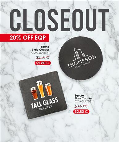 Custom Coasters, Endless Impressions!