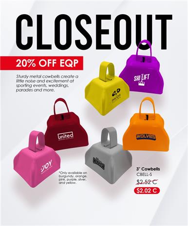 Get 20% Off Cowbells!