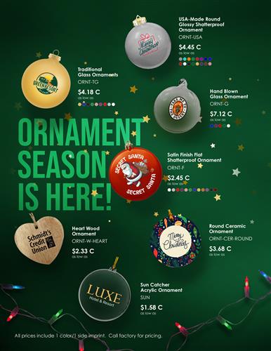 Festive Favorites, Ornaments for Your Brand!