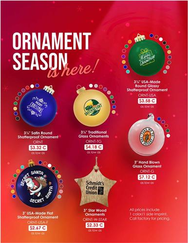Ho-Ho-Holidays are around the corner. Christmas Ornaments are Here!