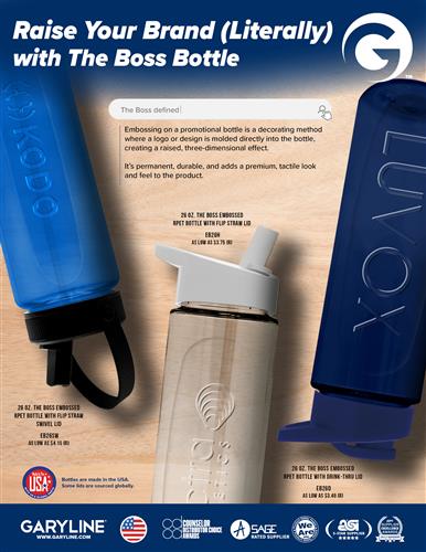 Raised Branding. Real Impact. Click through to see what makes this bottle different.