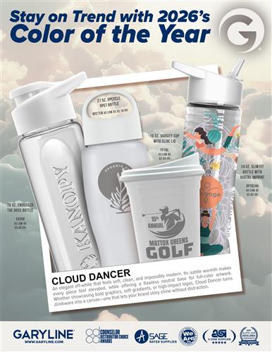 Meet 2026’s Color of the Year-Cloud Dancer is the versatile neutral your promos need.