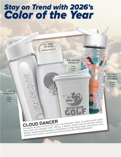 Meet 2026’s Color of the Year-Cloud Dancer is the versatile neutral your promos need.