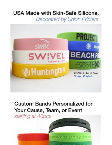 Your SOURCE for Union-Printed Wristbands