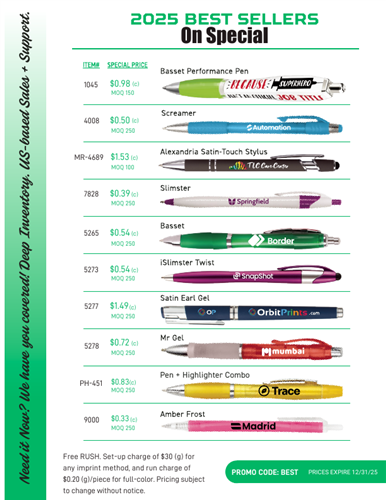 Best Selling Pens