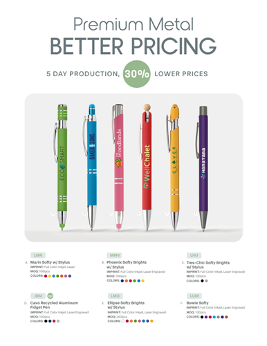 Bestselling Metal Pens | Now Up To 30% Less