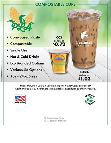 Degradable &amp; Compostable Cups