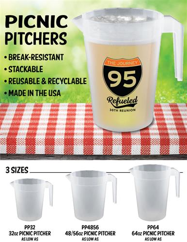 Picnic Pitchers Built for Patios, Pools &amp; Parties
