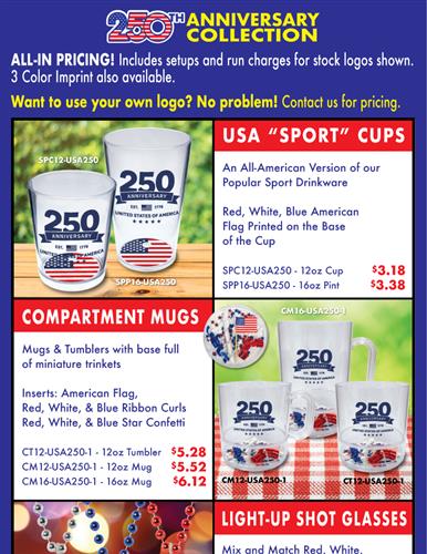 USA 250th Anniversary Collection Drinkware