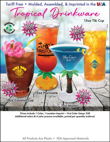 Get Ready for Summer Fun with Tropical Drinkware - Made in the USA