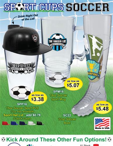 ⚽️ Get Ready for Match Day with Custom Soccer Cups