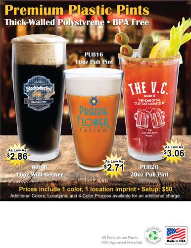 Built for Bars, Perfect for Anywhere - Premium Plastic Pints