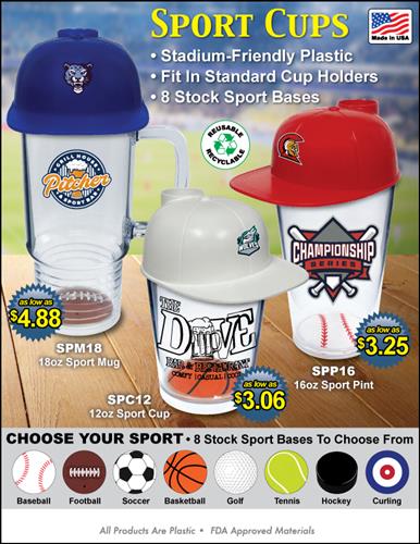 Show Your Team Spirit with Unique Sports Drinkware – Made in the USA
