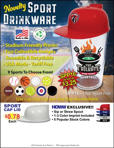 Show Your Team Spirit with Fun and Unique Sport Drinkware - Made in the USA