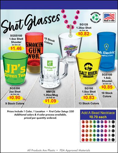 Your #1 Souce for Shot Glasses - Made in the USA