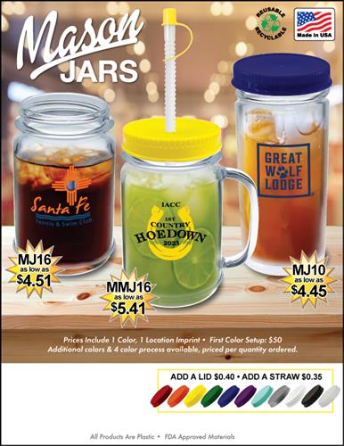 Classic Country Cool Mason Jars - Made in the USA