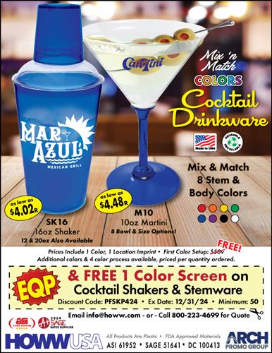 Mix 'n Match Color Drinkware - Made in the USA!