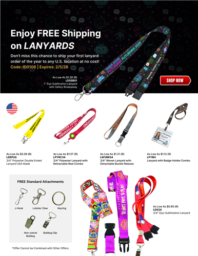 Trade Show Must-Haves: Enjoy Free Shipping on Lanyards