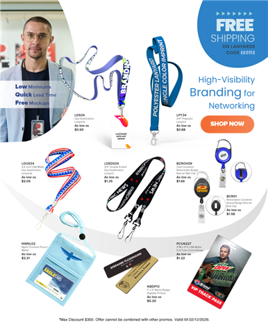 Ready for Your Next Expo? Enjoy Free Shipping on Lanyards