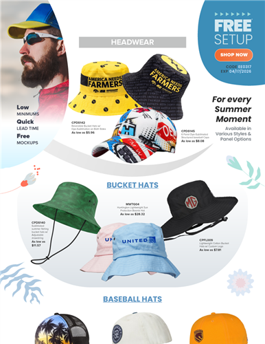 Spring Essentials: Custom Caps &amp; Bucket Hats