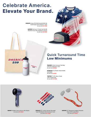 AMERICA 250: Celebrate America. Elevate Your Brands.