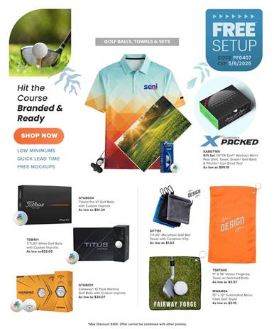 Low Minimums. Big Brands. Spring Golf is Ready.