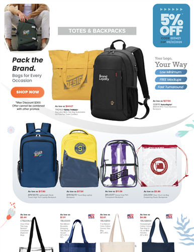 From Totes to Backpacks-We've Got You Covered