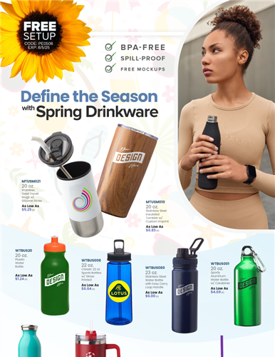 Bloom with Every Sip:  Trendy Drinkware for Spring Days