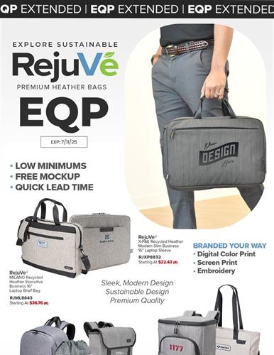 Explore RejuVe: Premium Sustainable Heather Bags