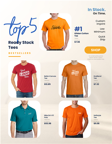 Top 5 Ready Stock Tees