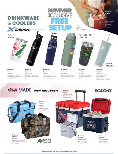 Chill Out with Custom Drinkware &amp; Coolers