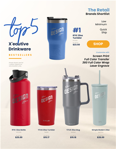 Top 5 Branded Drinkware