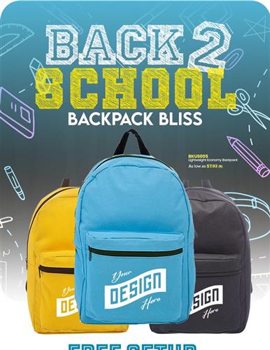Back to School, Back in Style: Enjoy Free Setup on Backpacks