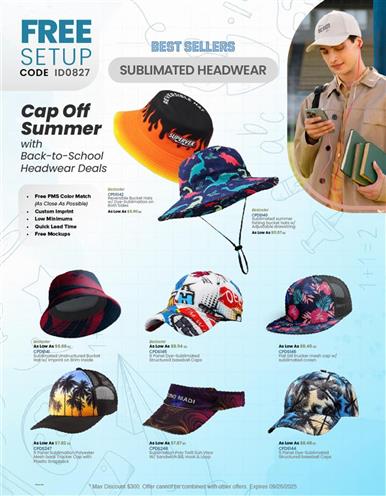 Cap Off Summer with Back-To-School Caps &amp; Hats