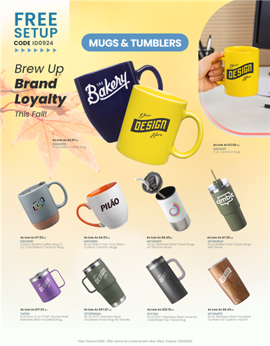 Brew Up Brand Loyalty with Mugs &amp; Tumblers