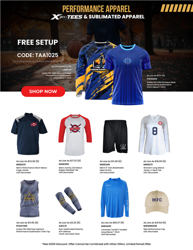 Gear Up for Fall with Performance &amp; Sublimated Apparel