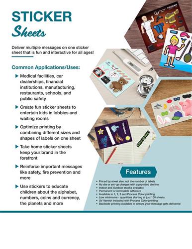 Deliver multiple messages on one sticker sheet that is fun and interactive for all ages!