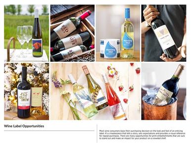 Most wine consumers base their purchasing decision on the look and feel of an enticing label