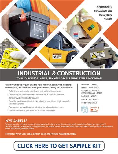 Industrial &amp; Construction Labels, Stickers, &amp; Decals